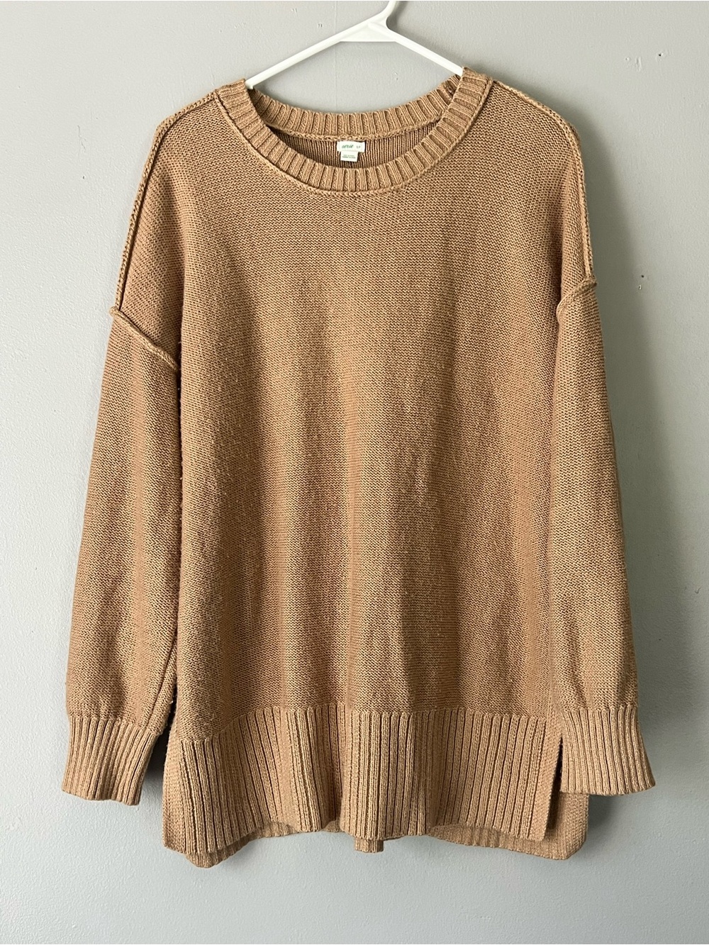 Women’s aerie size small Relaxed Crewneck Sweater - Camel